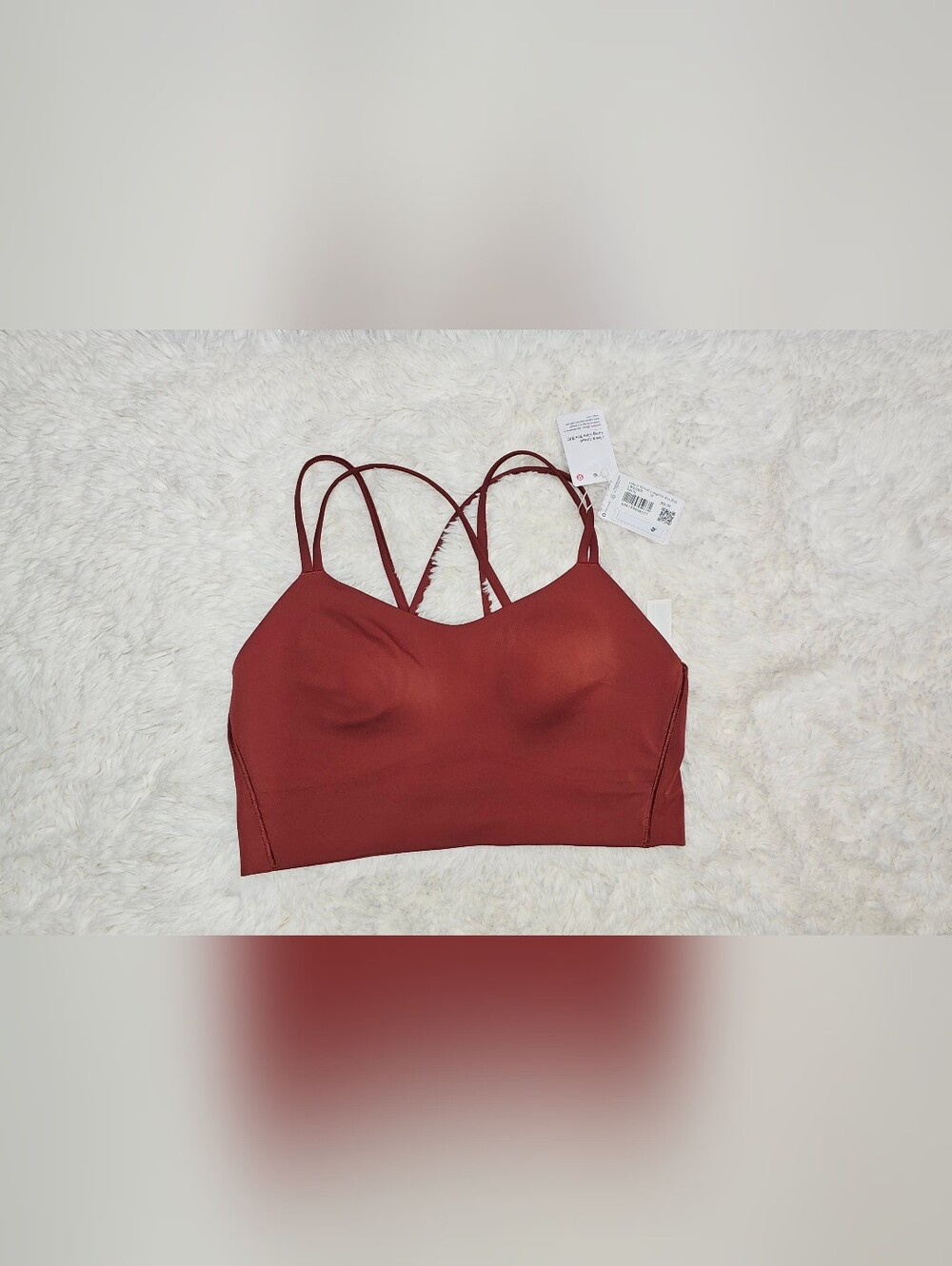 NWT Lululemon Like a Cloud Longline Bra B/C Cup - Cayenne Red (Size 10)